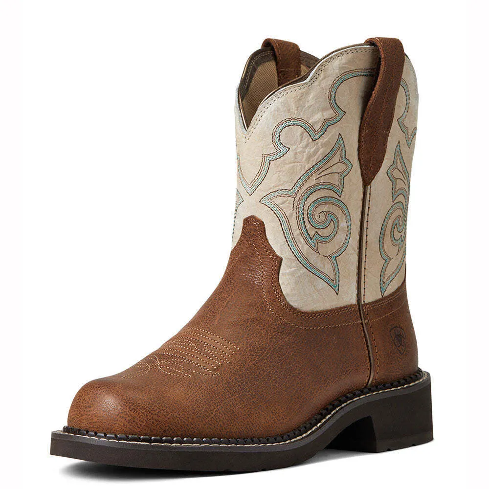 10040265 Ariat Women's Fatbaby Heritage Tess - Tortuga- Crema