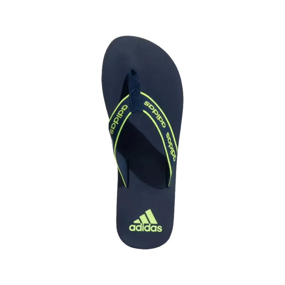 Adidas Men's Snozo Beach M Flip Flops Slipper (Collegiate Navy/Lucid Lemon)