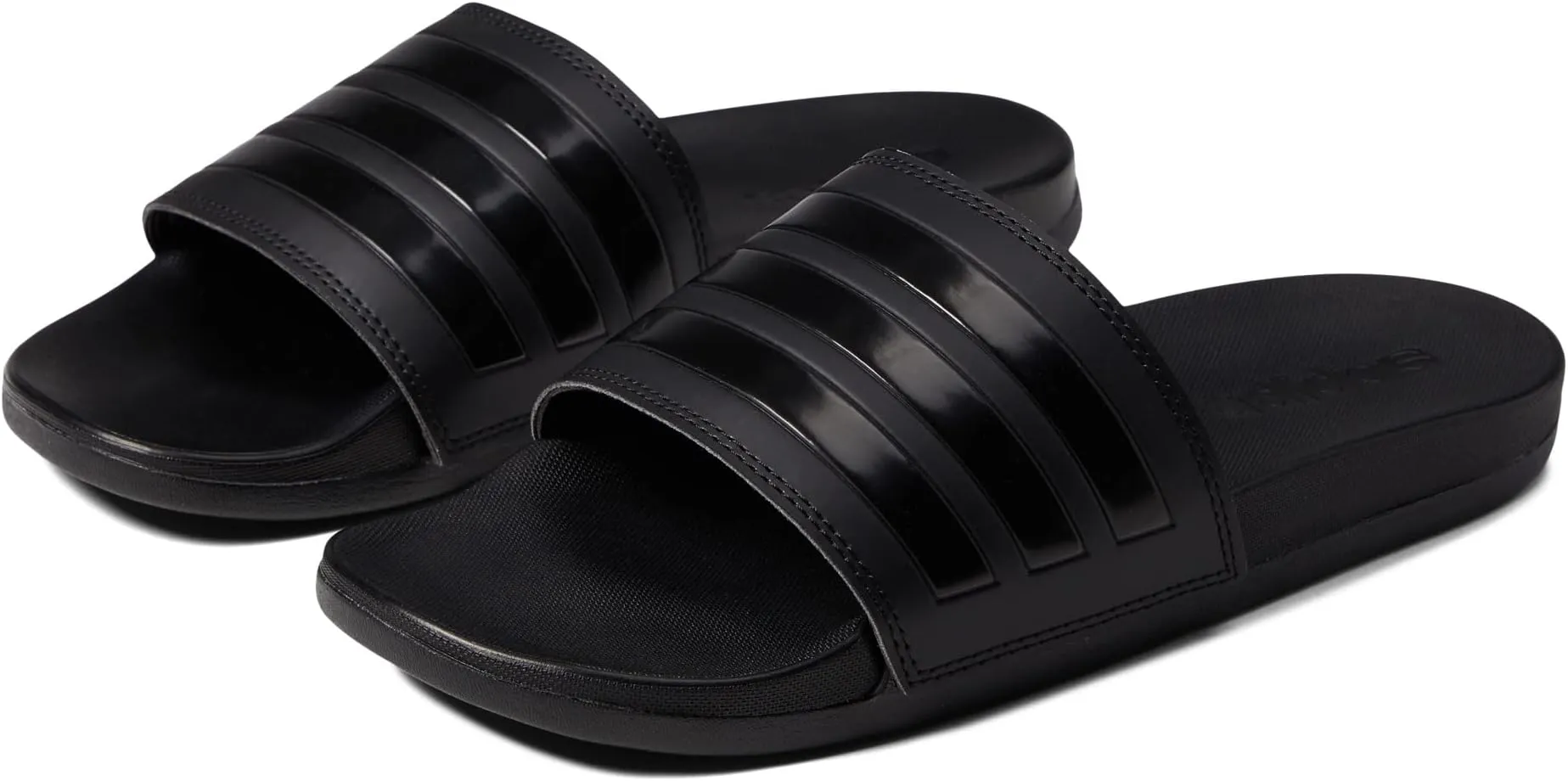 Adilette Comfort Slides adidas, Black/Black/Black 1