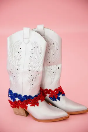 AMERICAN BOW SILVER BOOTS