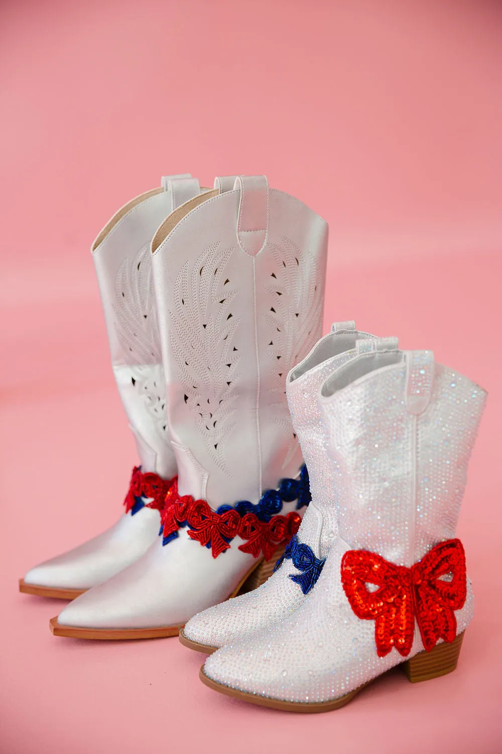 AMERICAN BOW SILVER BOOTS