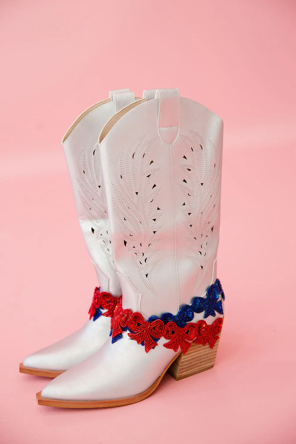 AMERICAN BOW SILVER BOOTS