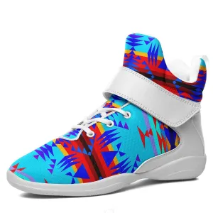 Between the Mountains Blue Kid's Ipottaa Basketball / Sport High Top Shoes