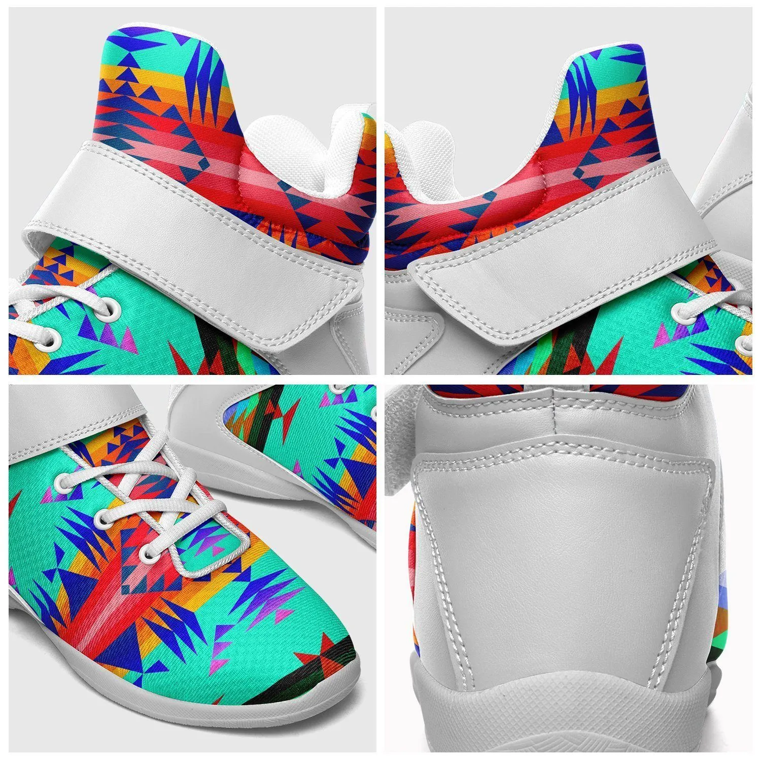 Between the Mountains Spring Ipottaa Basketball / Sport High Top Shoes - White Sole