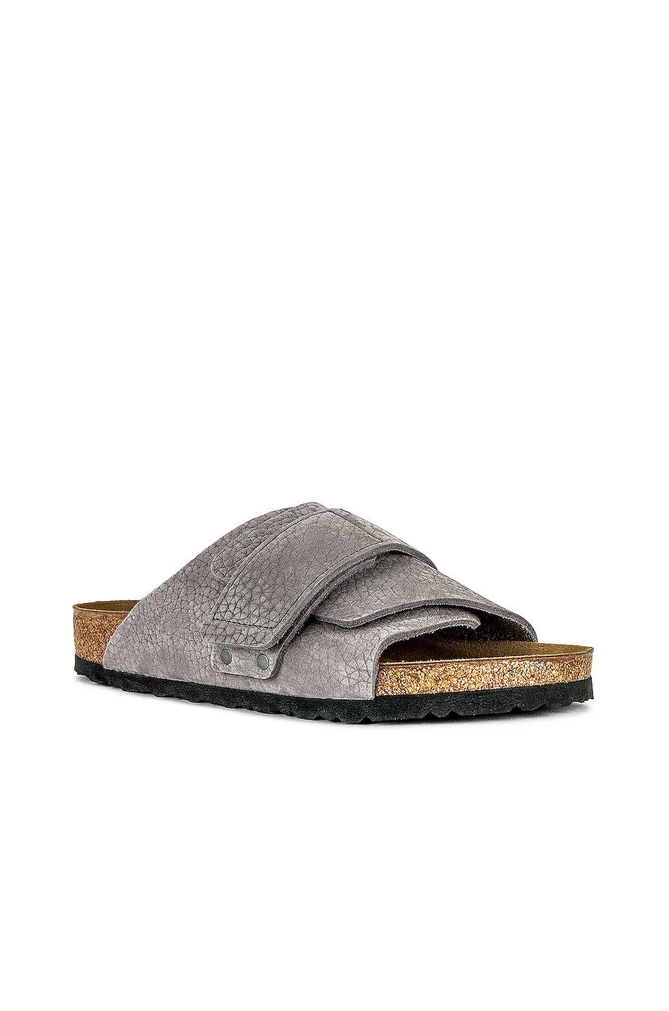 Birkenstock Kyoto Slippers in Desert Buck & Whale Gray