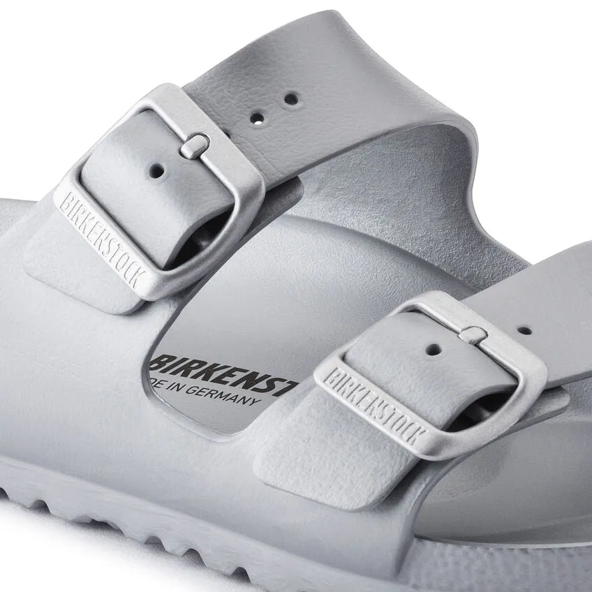 Birkenstock Womens Arizona Essentials EVA Metallic Silver