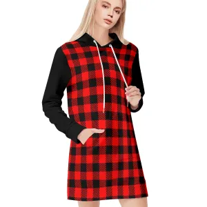 Black & Red Sweatshirt Dress