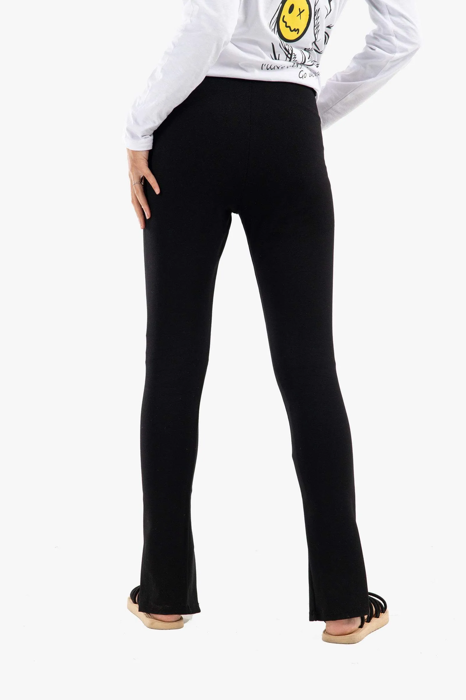 Black Jersey Skinny Pants