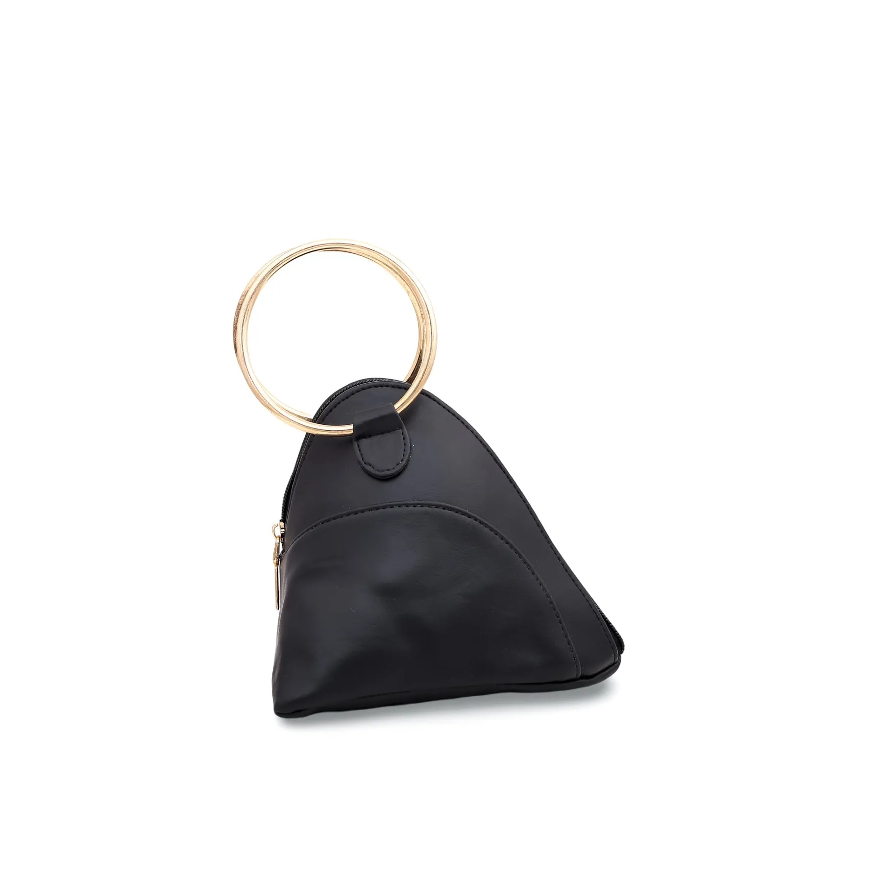 Black Triangle Ring Handle Pouch P92399