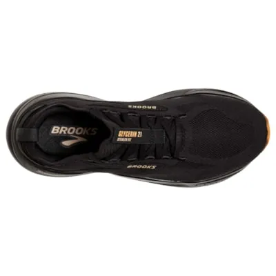 Brooks Glycerin 21 Stealthfit Black Cream Biscuit Men's