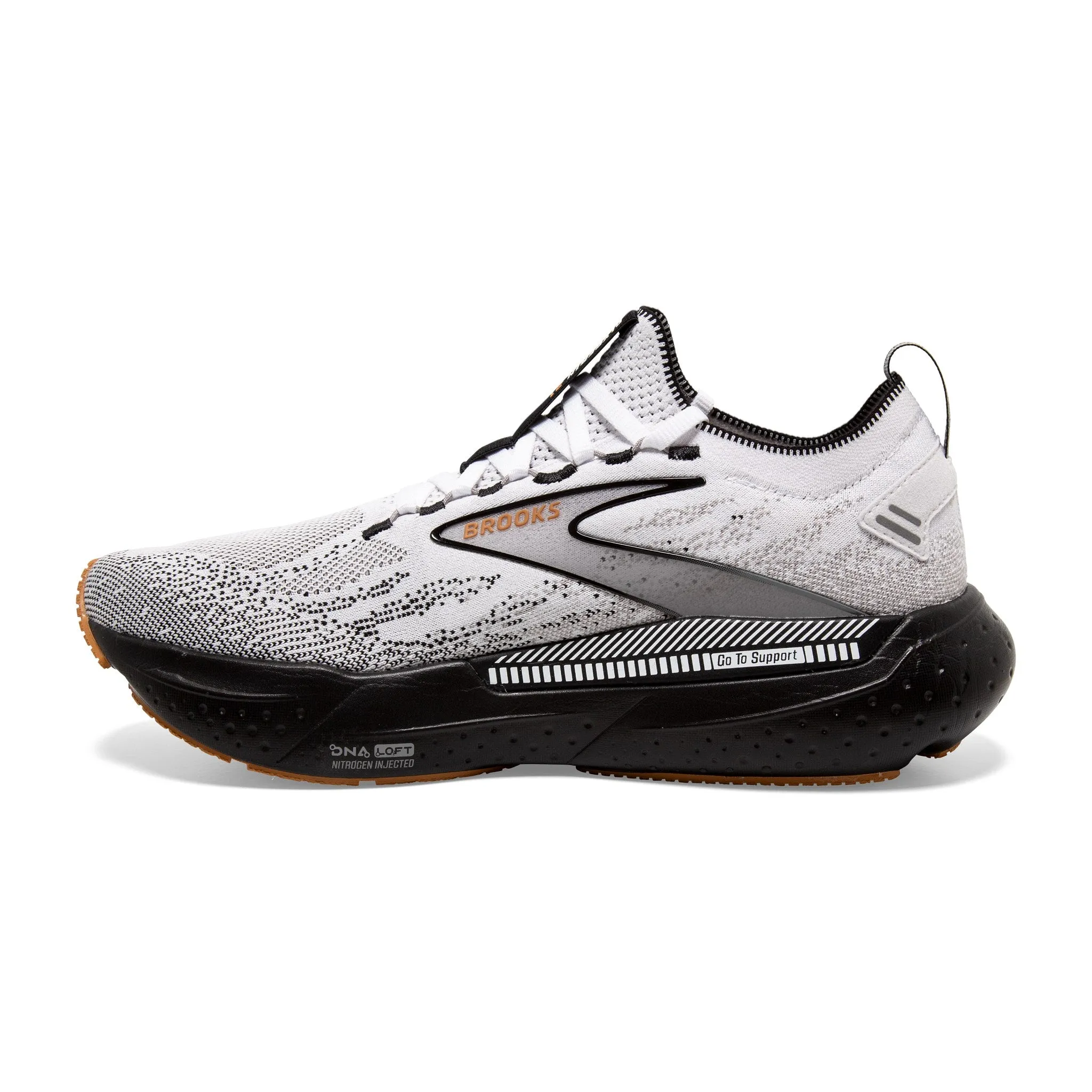 Brooks Glycerin StealthFit GTS 21 White Grey Black