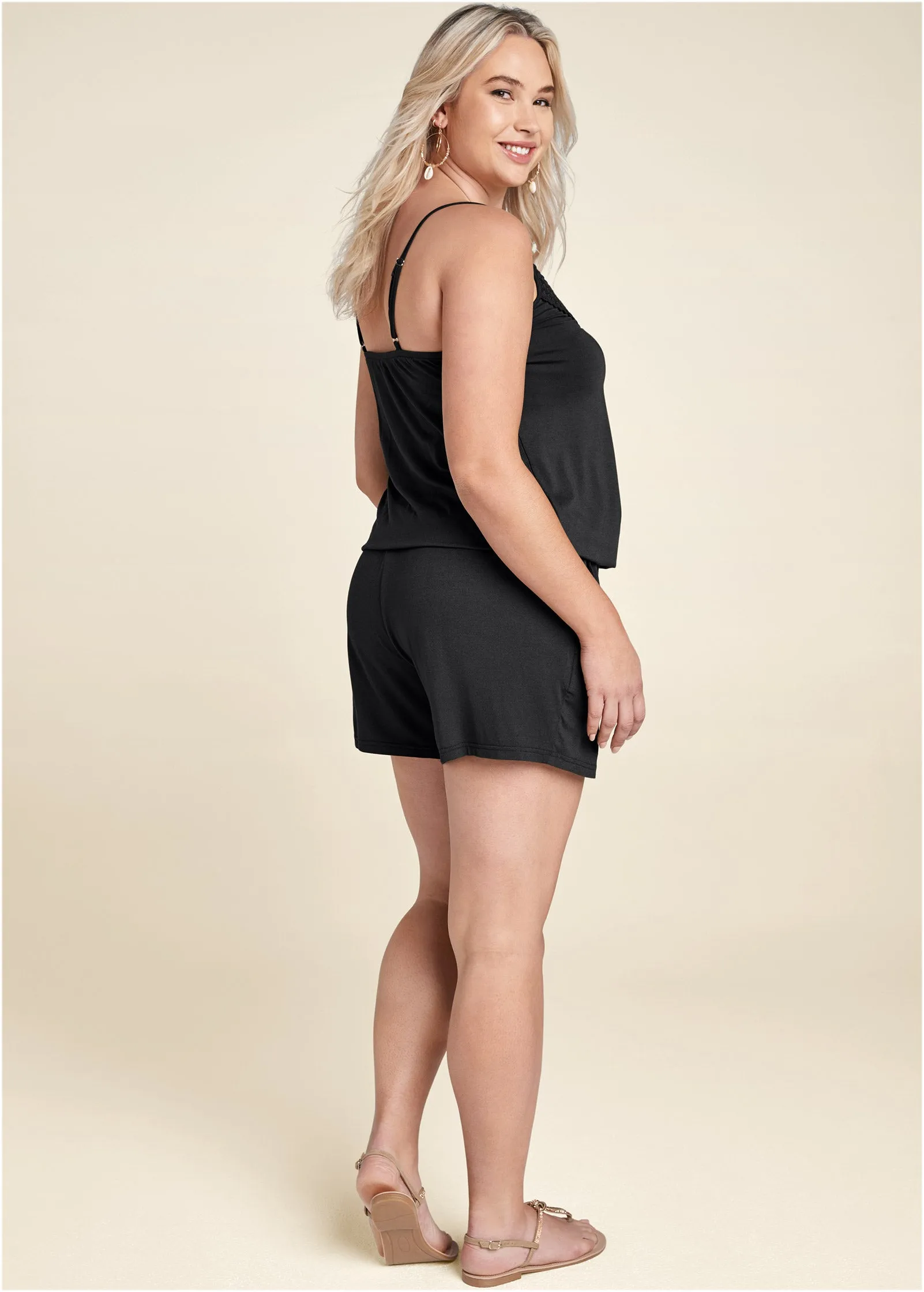 Casual Romper - Black