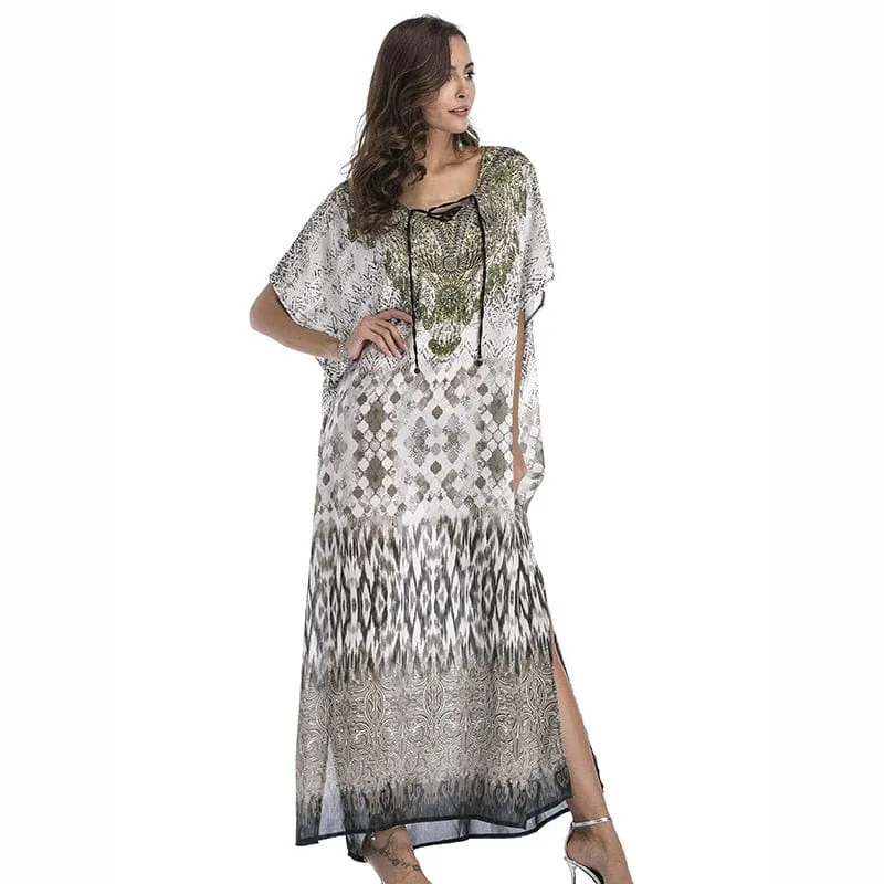 Chiffon Bohemian Beach Maxi Dress