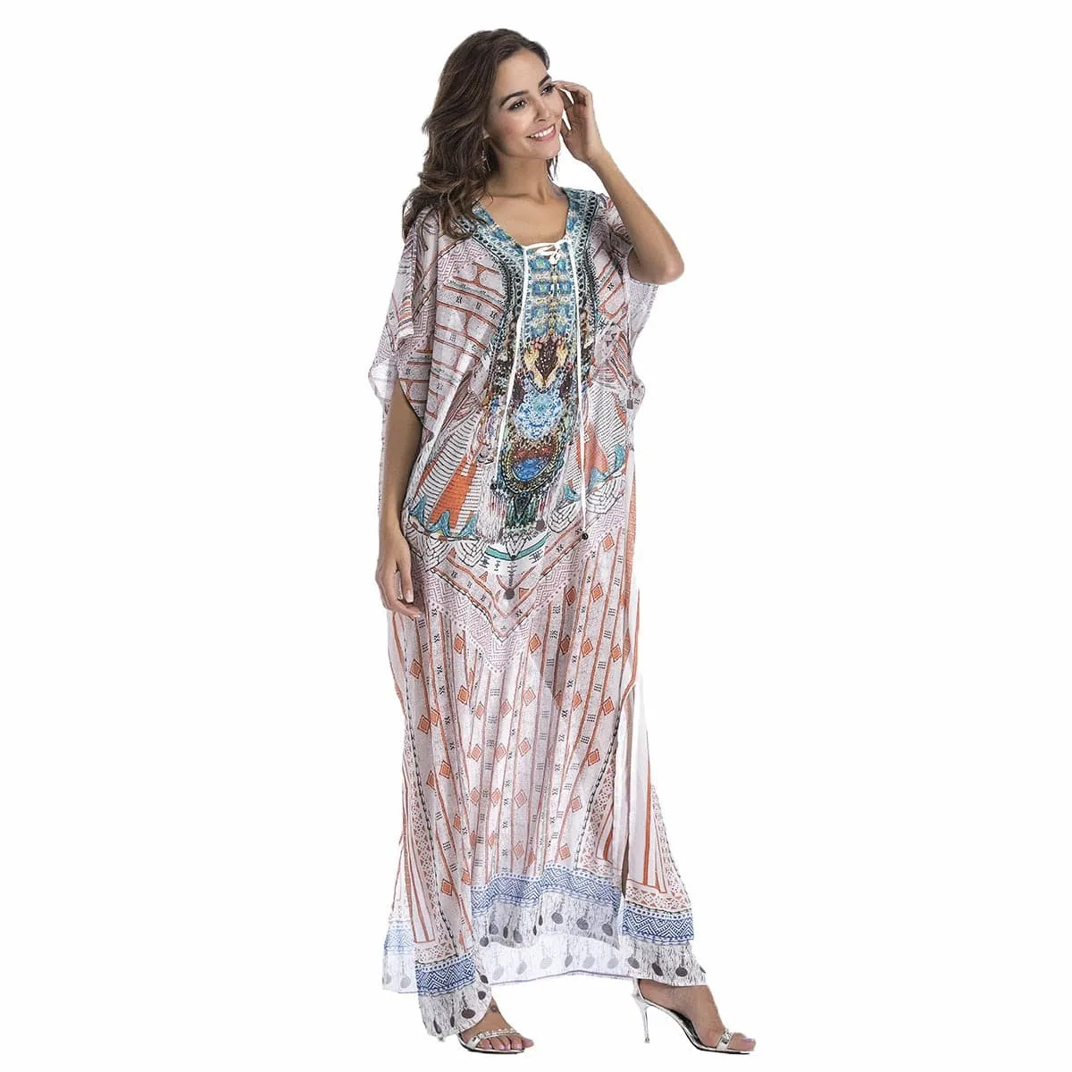 Chiffon Bohemian Beach Maxi Dress