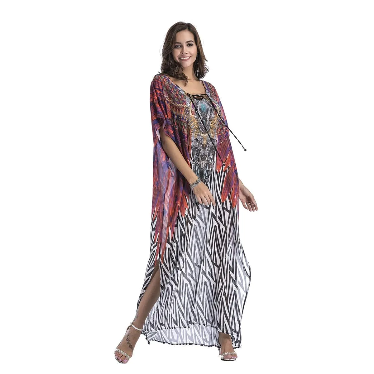 Chiffon Bohemian Beach Maxi Dress