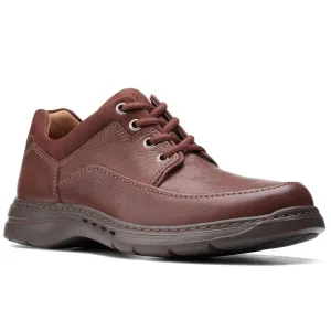 Clarks Mens Shoe Un Brawley Lace Mahogany