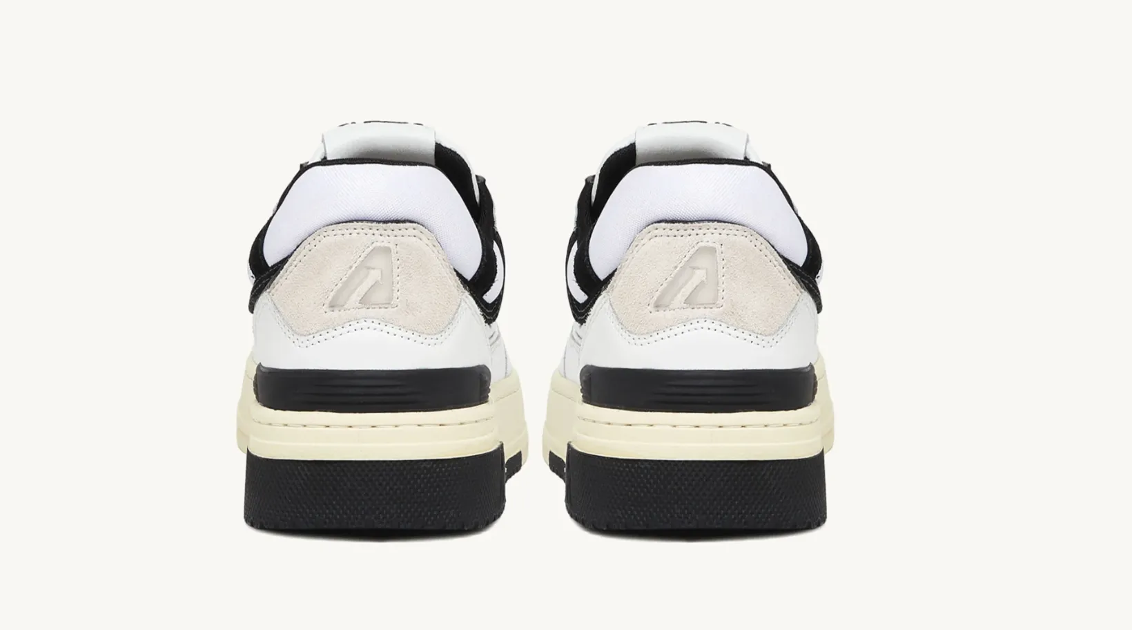 CLC Low Sneakers in White Leather/Black Suede