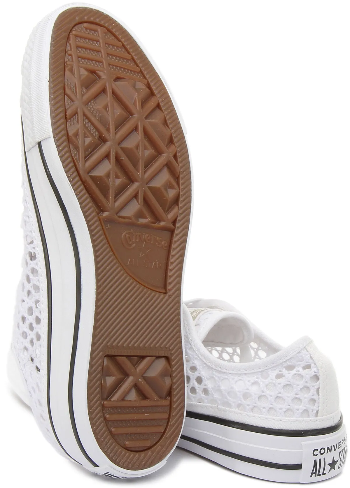 Converse 565495C All Star Ox Crochet In White Black For Women