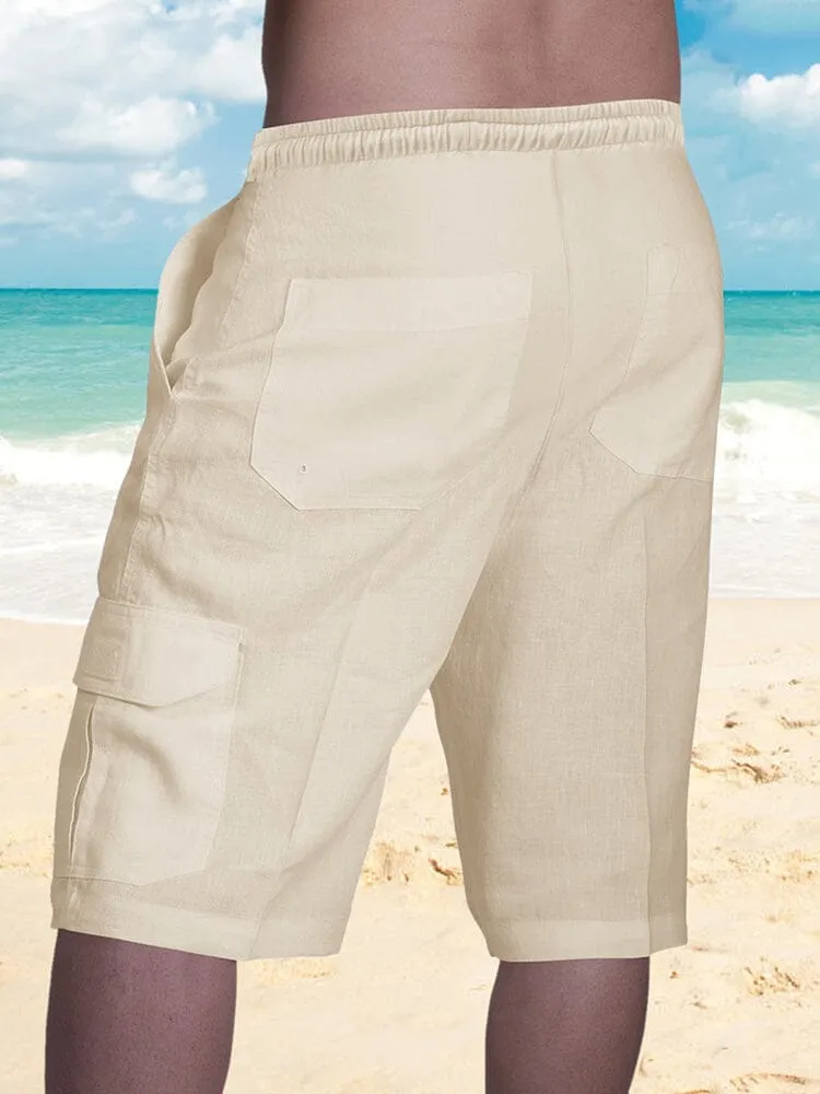 Cotton Shorts with Pockets