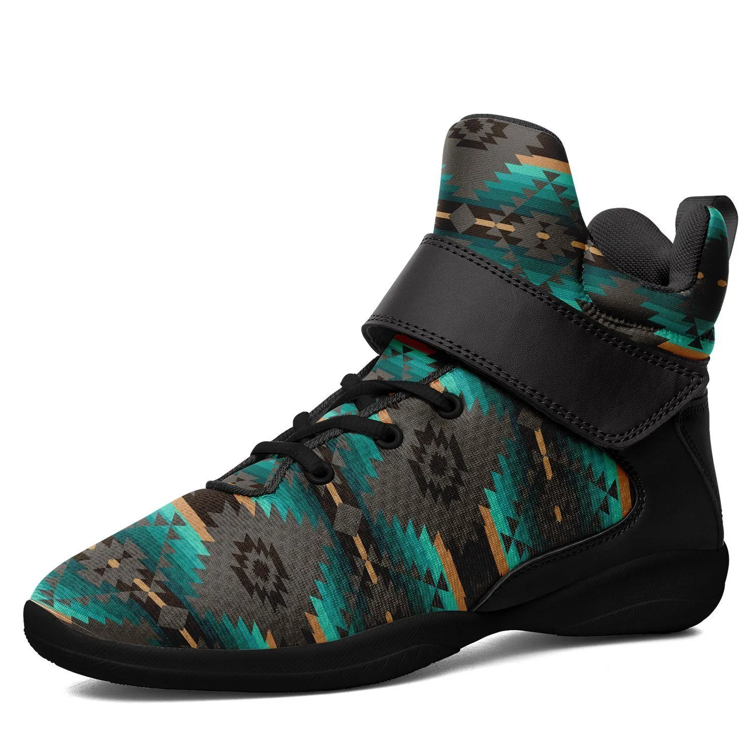 Cree Confederacy Ipottaa Basketball / Sport High Top Shoes - Black Sole