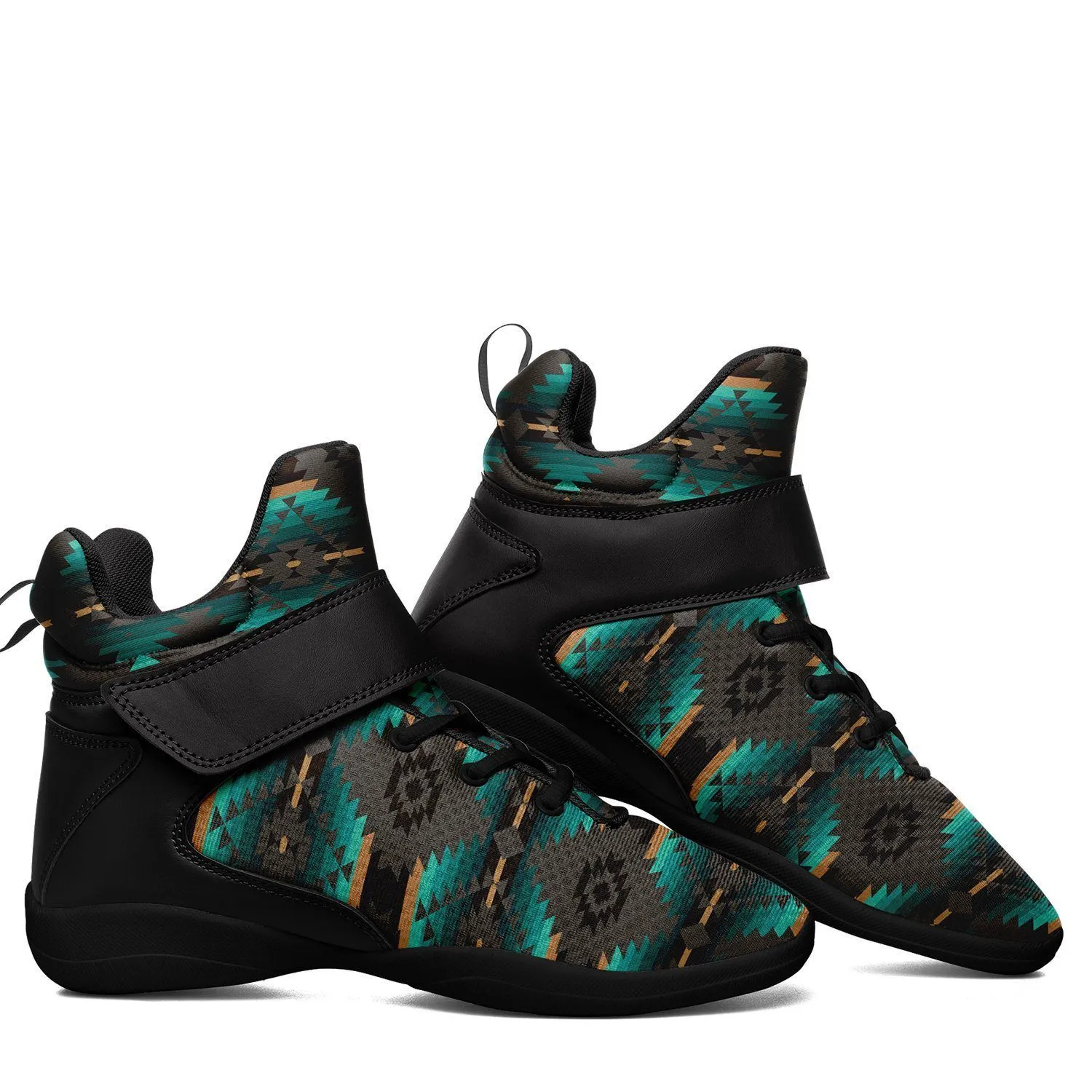 Cree Confederacy Ipottaa Basketball / Sport High Top Shoes - Black Sole