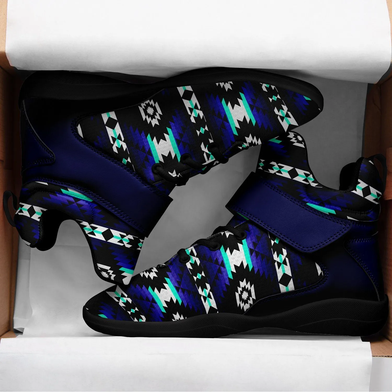 Cree Confederacy Midnight Kid's Ipottaa Basketball / Sport High Top Shoes