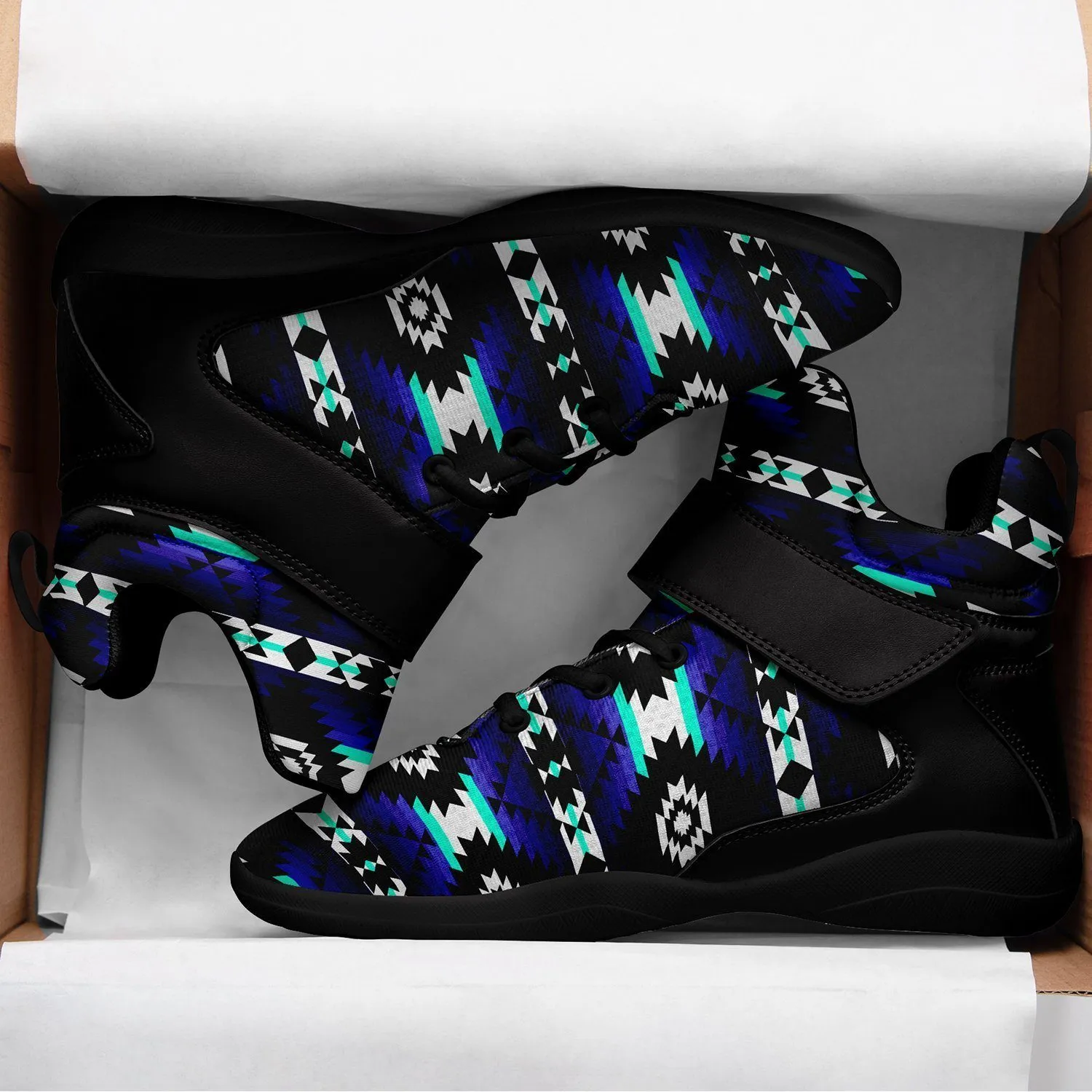 Cree Confederacy Midnight Kid's Ipottaa Basketball / Sport High Top Shoes