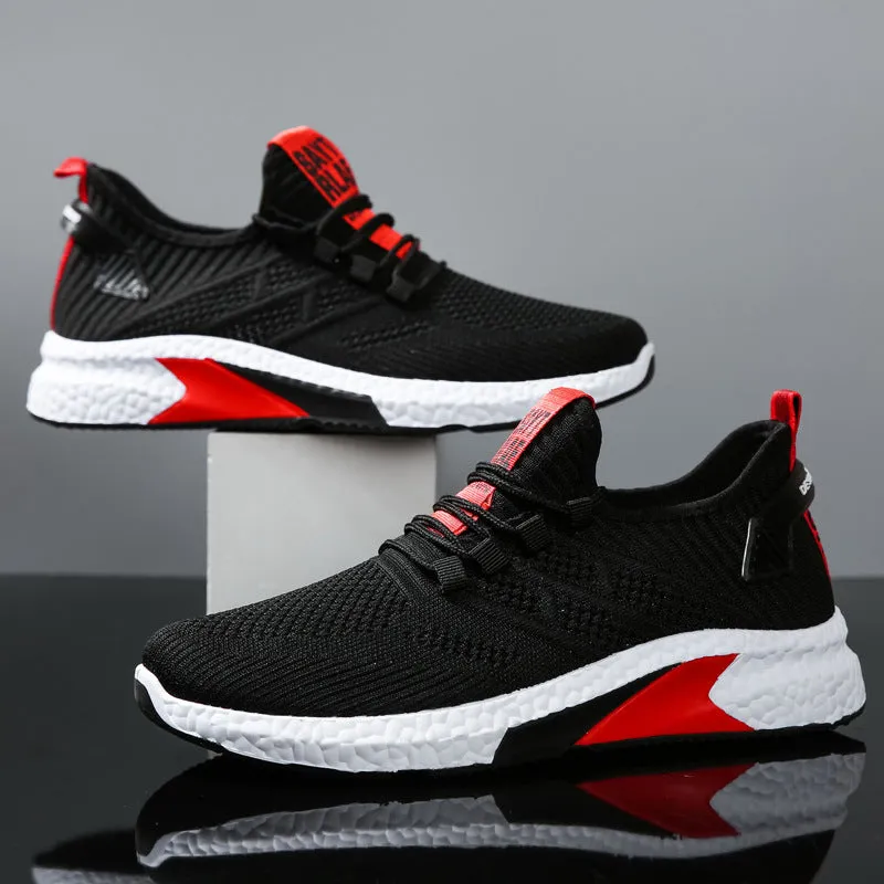 Fashionable And Simple Men's Flying Knit Sneakers Shoes