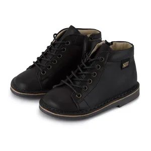 Fletcher Kids Monkey Boot Black Leather