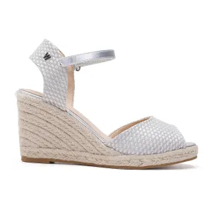 Flora Pearl Gray Espadrille