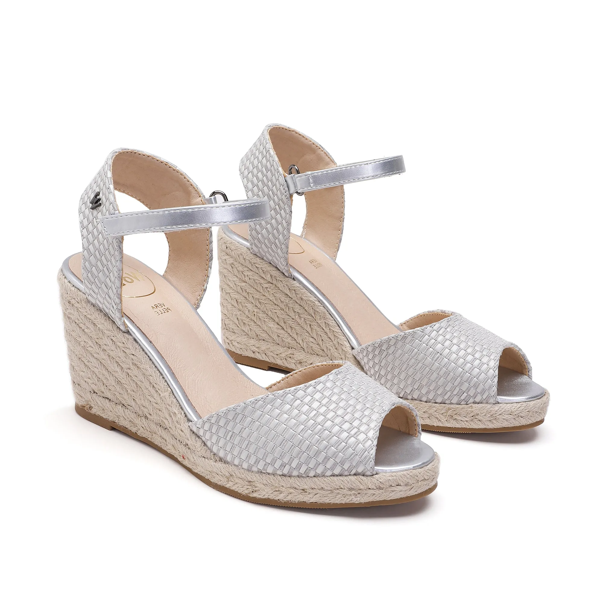 Flora Pearl Gray Espadrille