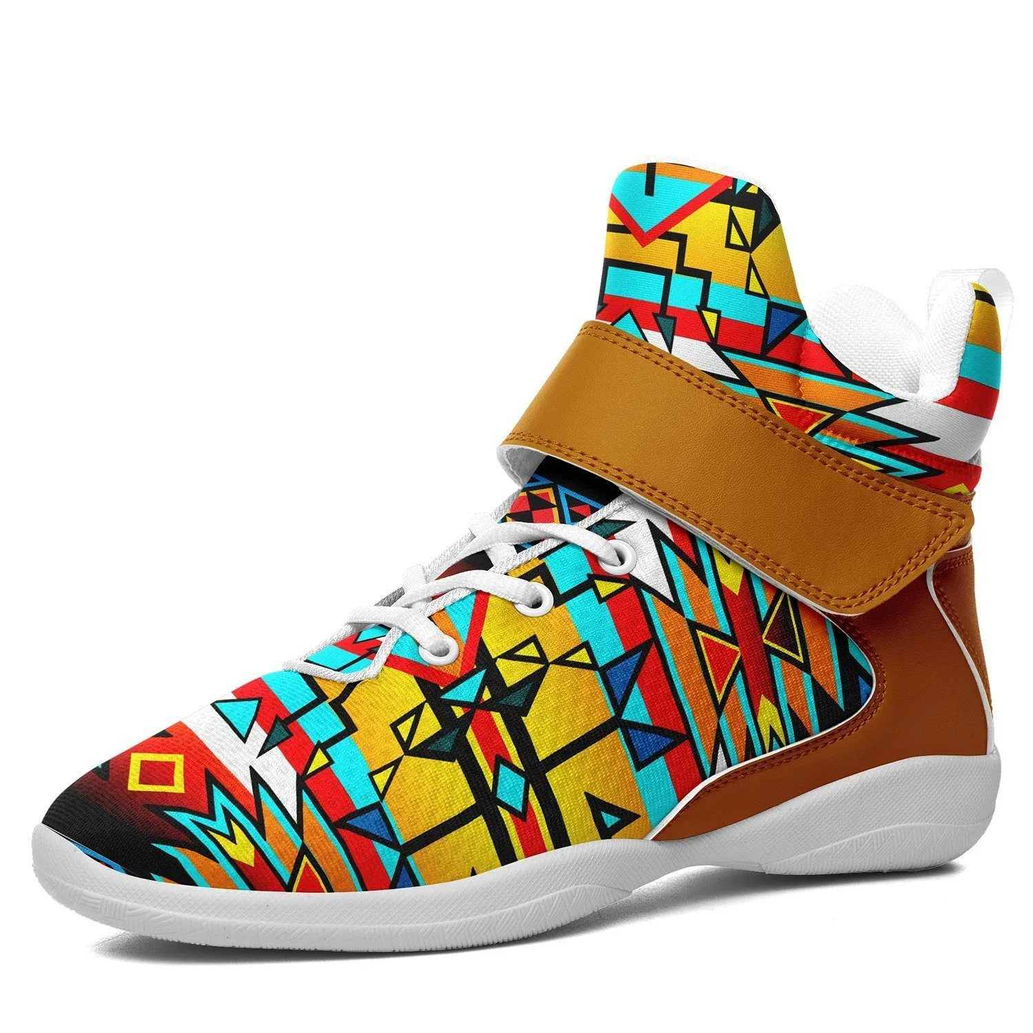 Force of Nature Twister Ipottaa Basketball / Sport High Top Shoes - White Sole