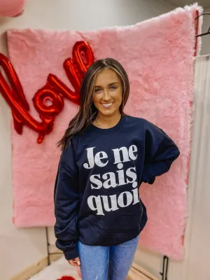 French Quote Black Sweatshirt