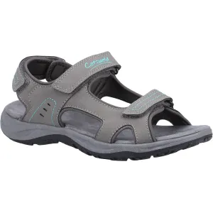 Freshford Recycled Sandals Grey/Turquoise