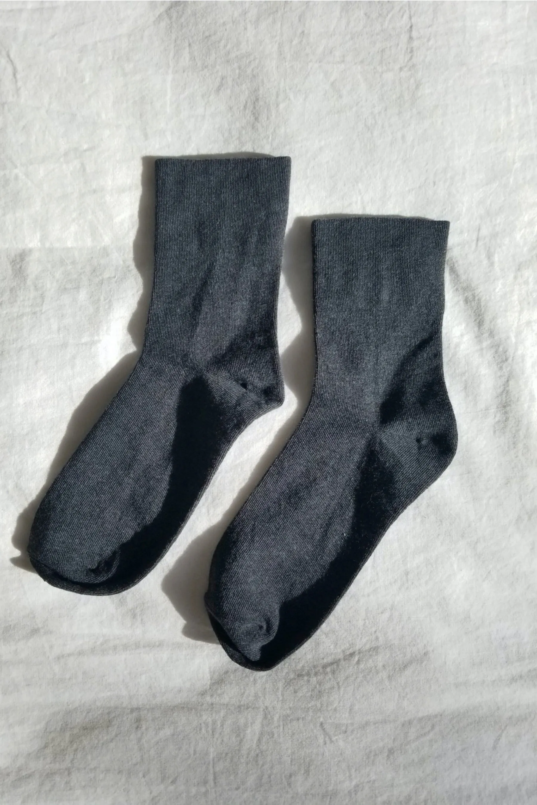 Heather Black Sneaker Socks