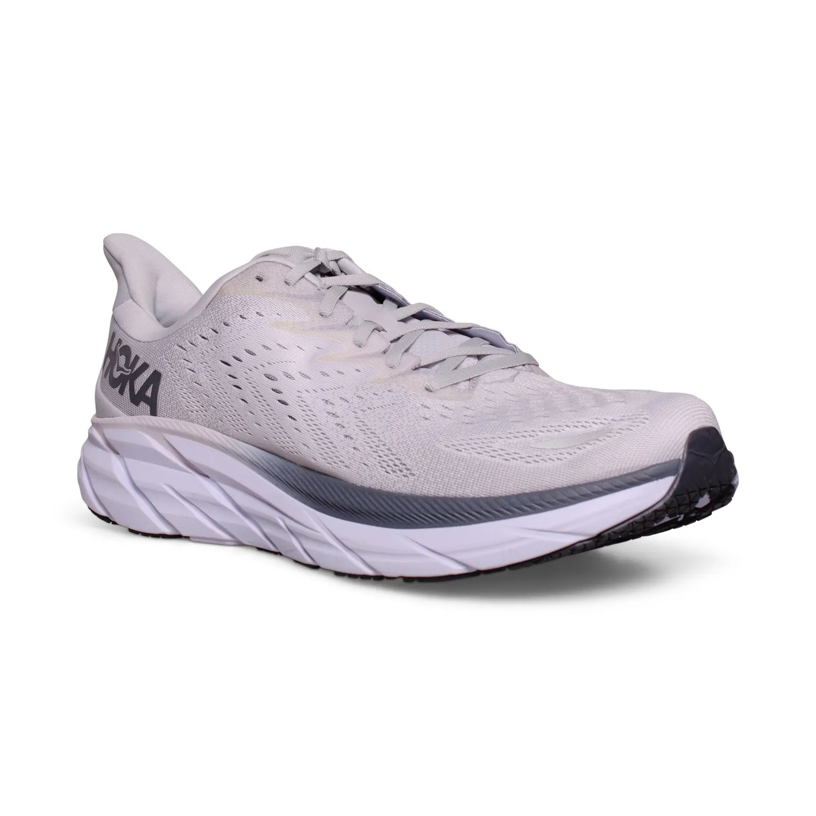 Hoka One One Clifton 8 Lunar Rock / Nimbus Cloud Running Shoes - Men's