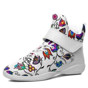 Indigenous Paisley White Ipottaa Basketball / Sport High Top Shoes