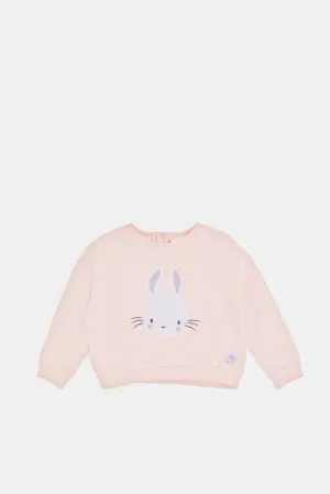 Infant Girls Pink Bunny T-Shirt