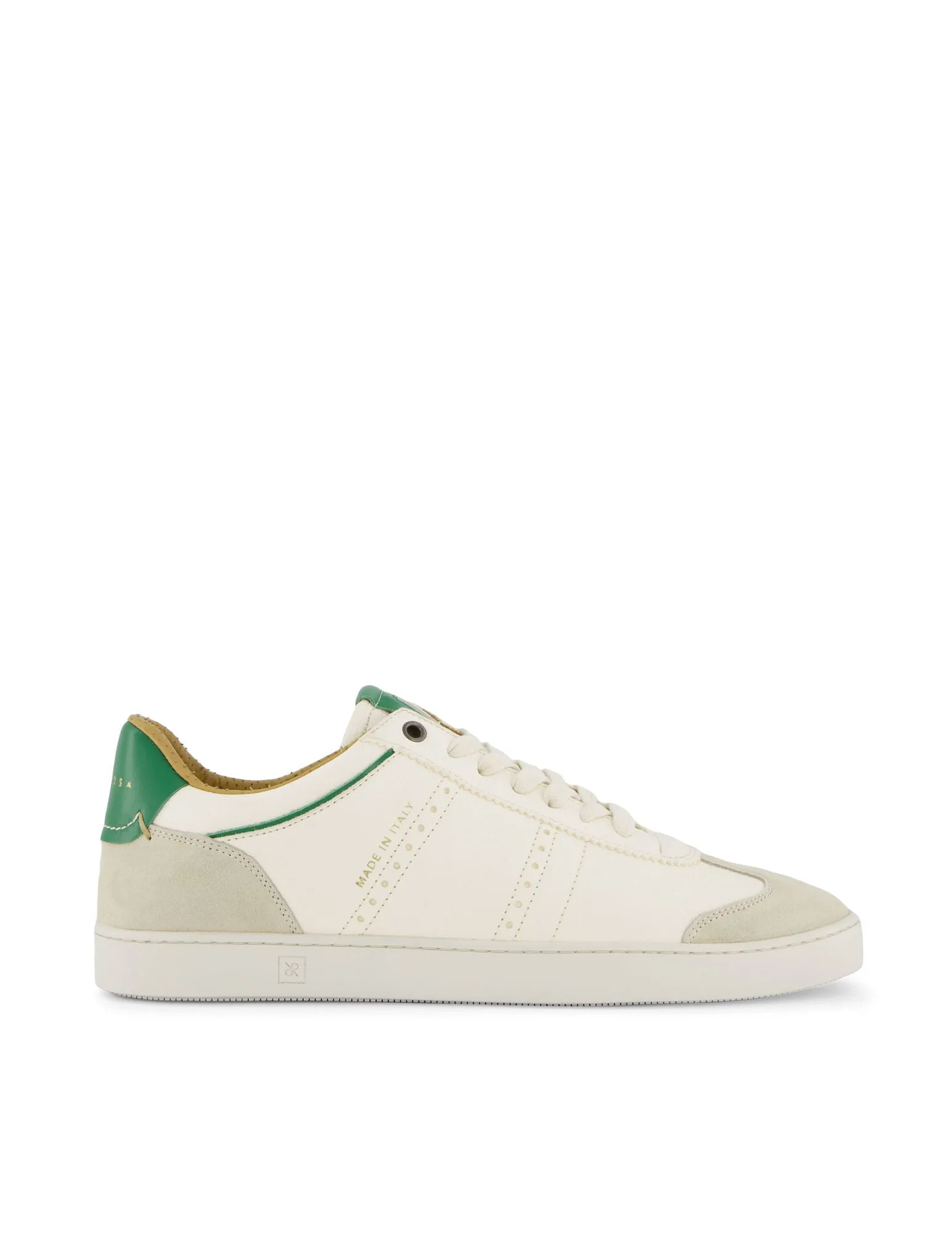 Judy Leather Sneakers | White/Green