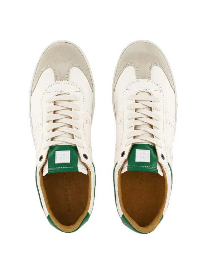 Judy Leather Sneakers | White/Green