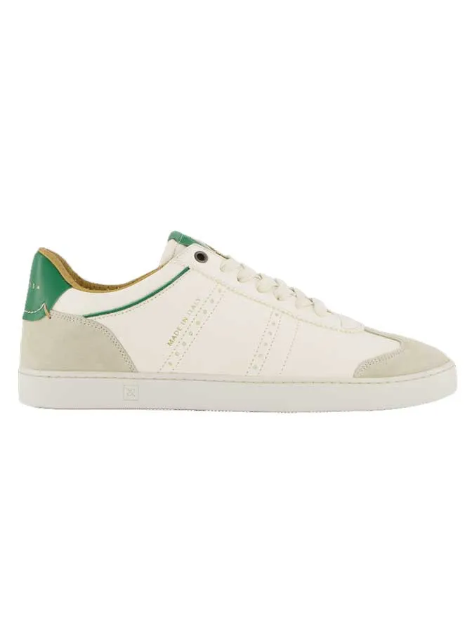 Judy Leather Sneakers | White/Green