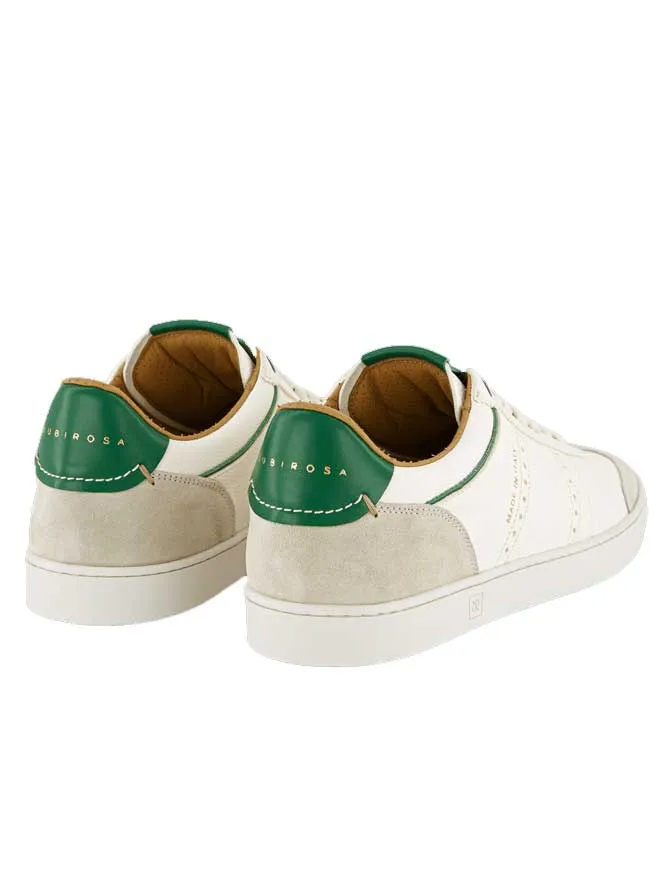 Judy Leather Sneakers | White/Green