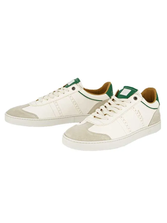 Judy Leather Sneakers | White/Green