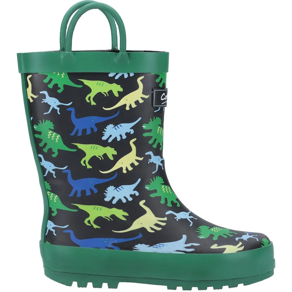 Kids Sprinkle Junior Wellingtons Boots Dinosaur