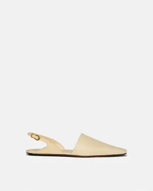 Maimu - Leather Point-Toe Flats - Off White