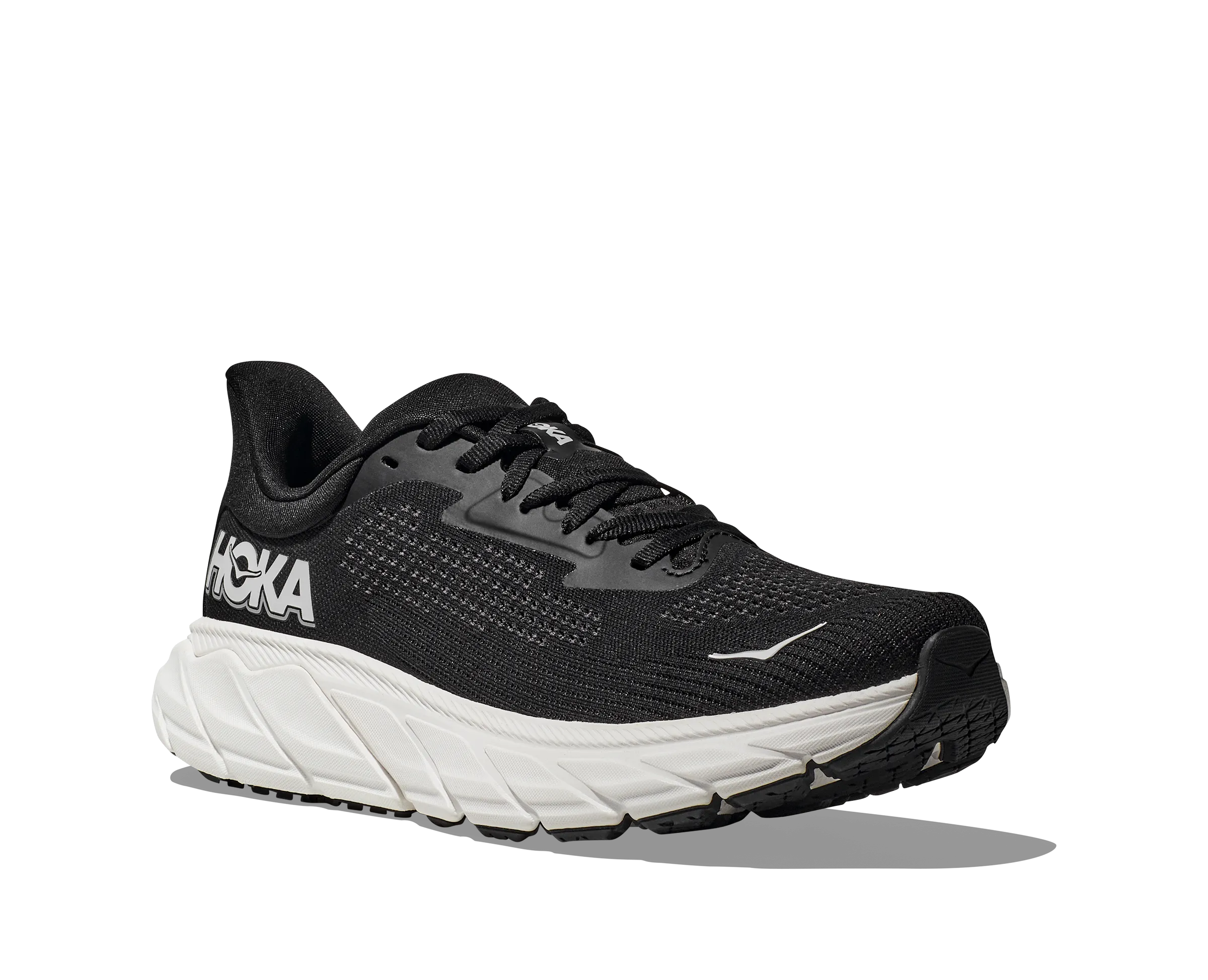 Men's Hoka Arahi 7 Wide 1147870BWHT Color:  Black/White