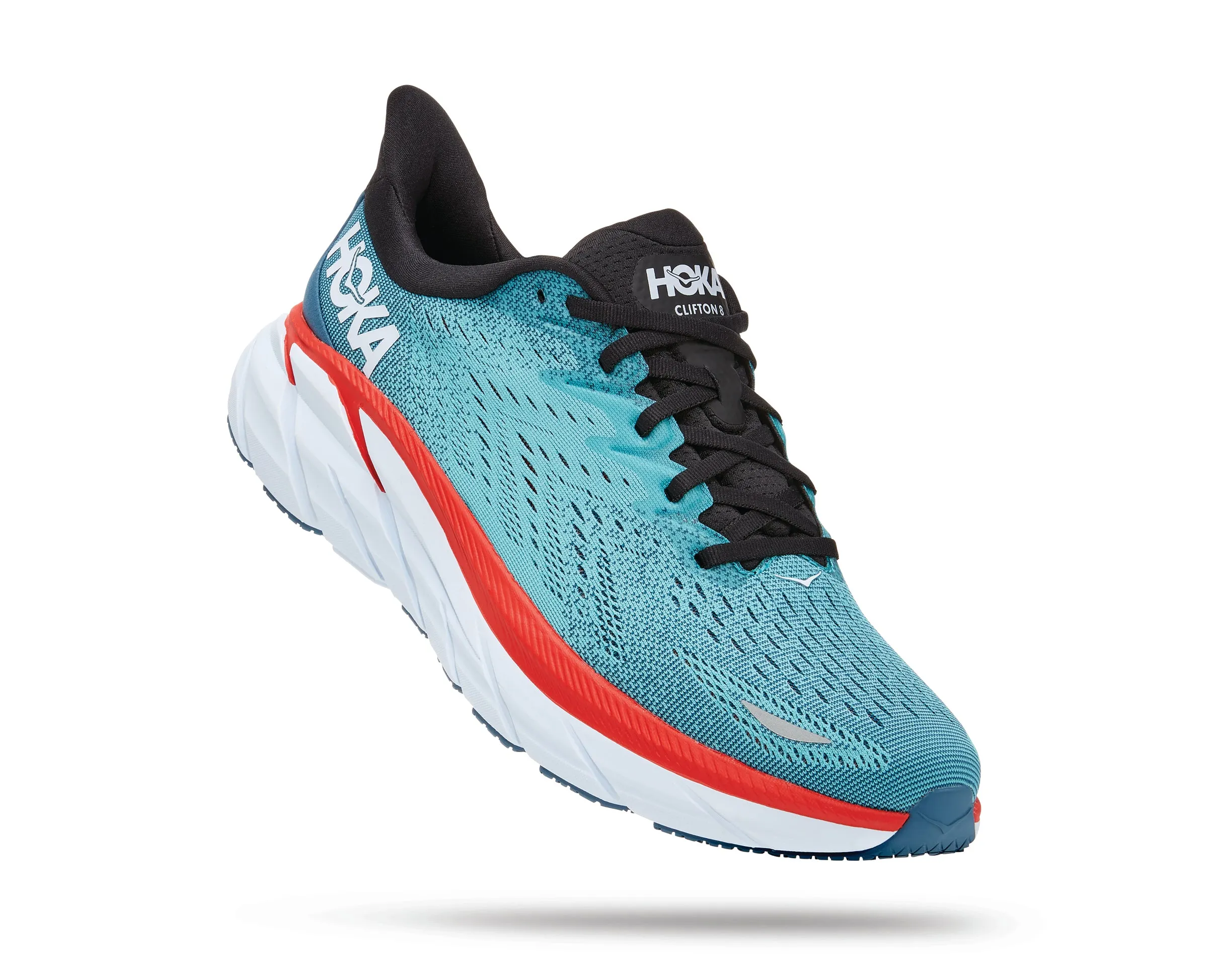 Men's Hoka Clifton 8 Color: Teal/Aquarelle