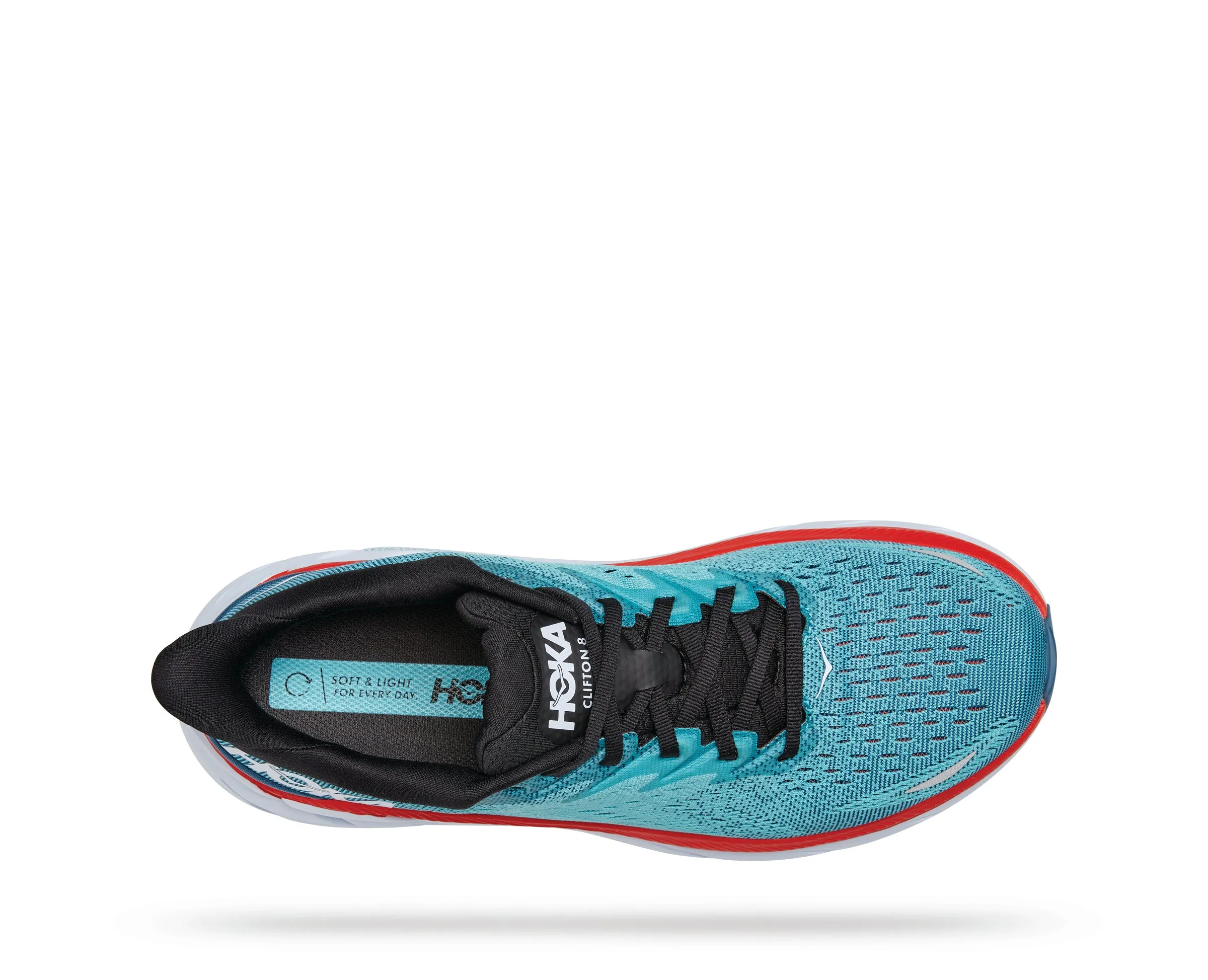 Men's Hoka Clifton 8 Color: Teal/Aquarelle