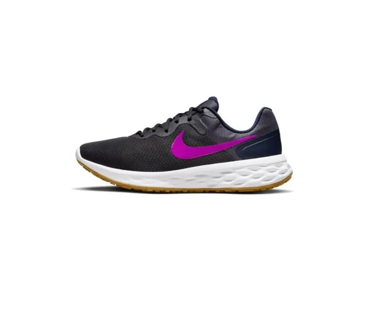 Mens Nike Revolution 6 Next Nature Anthracite Vivid Purple Running Shoes