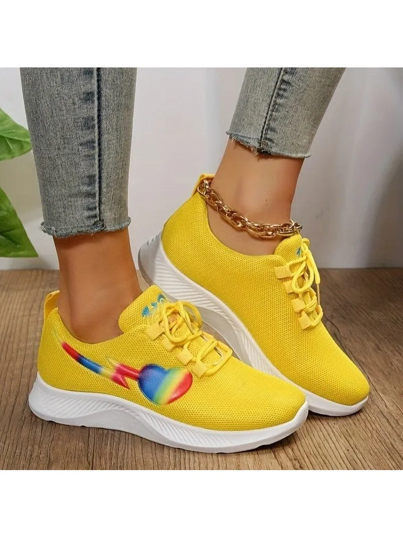 Mesh Lace-Up Sneakers